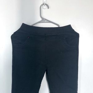 Women Black Trousers, fleece-lined